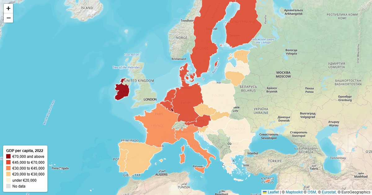 Style GeoJSON in Leaflet: Choropleth, Popups and Legend