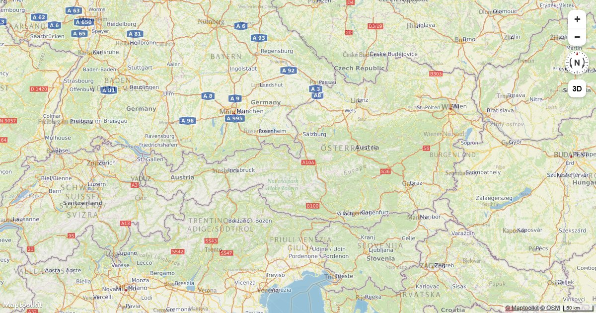 Connect a WMS (Web Map Service) endpoint as a raster source on a Maptoolkit map.