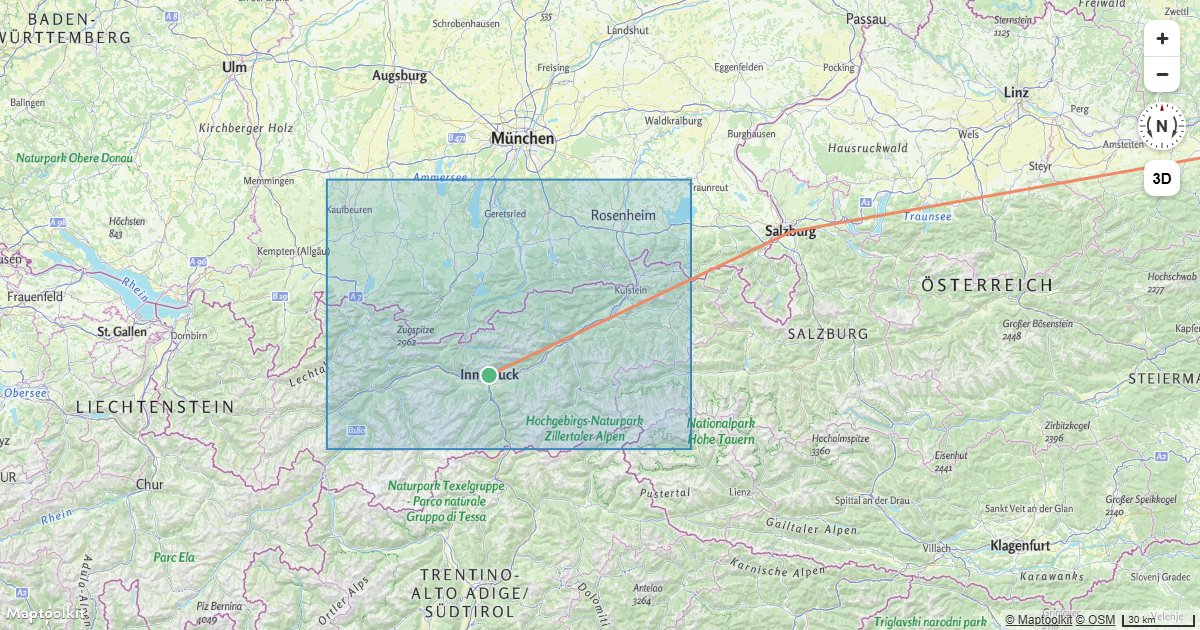 Render points, lines, and polygons from a single GeoJSON source using multiple Maptoolkit layer types.