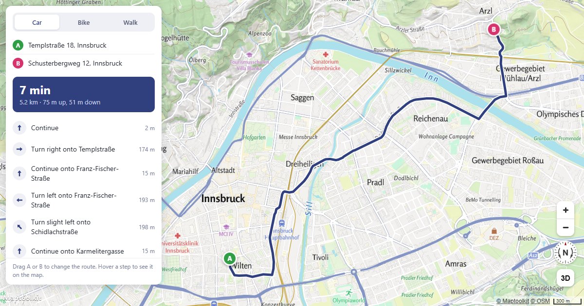 Build a Route Planner with Turn-by-Turn Directions in Maptoolkit Maps JS