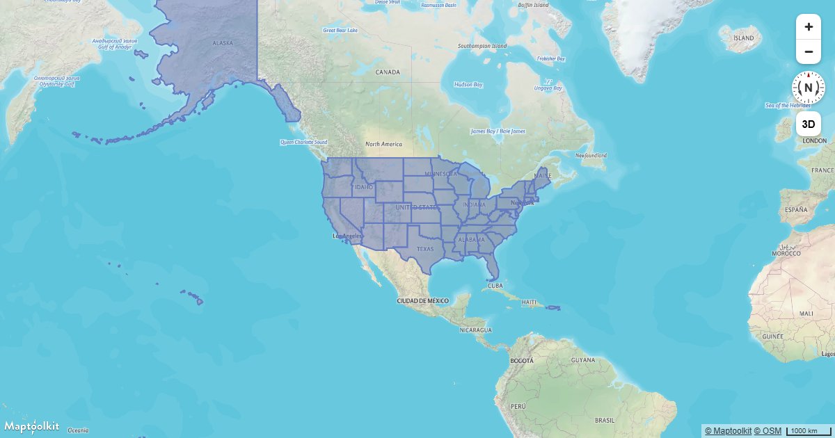 Highlight a map feature on hover using Maptoolkit feature state and a data-driven paint expression.