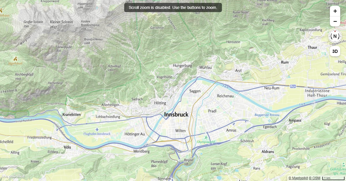 Disable scroll wheel zoom on a Maptoolkit map so mouse scrolling over the map navigates the page instead.