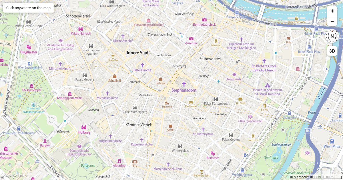 Get an Address from a Clicked Point in Maptoolkit Maps JS