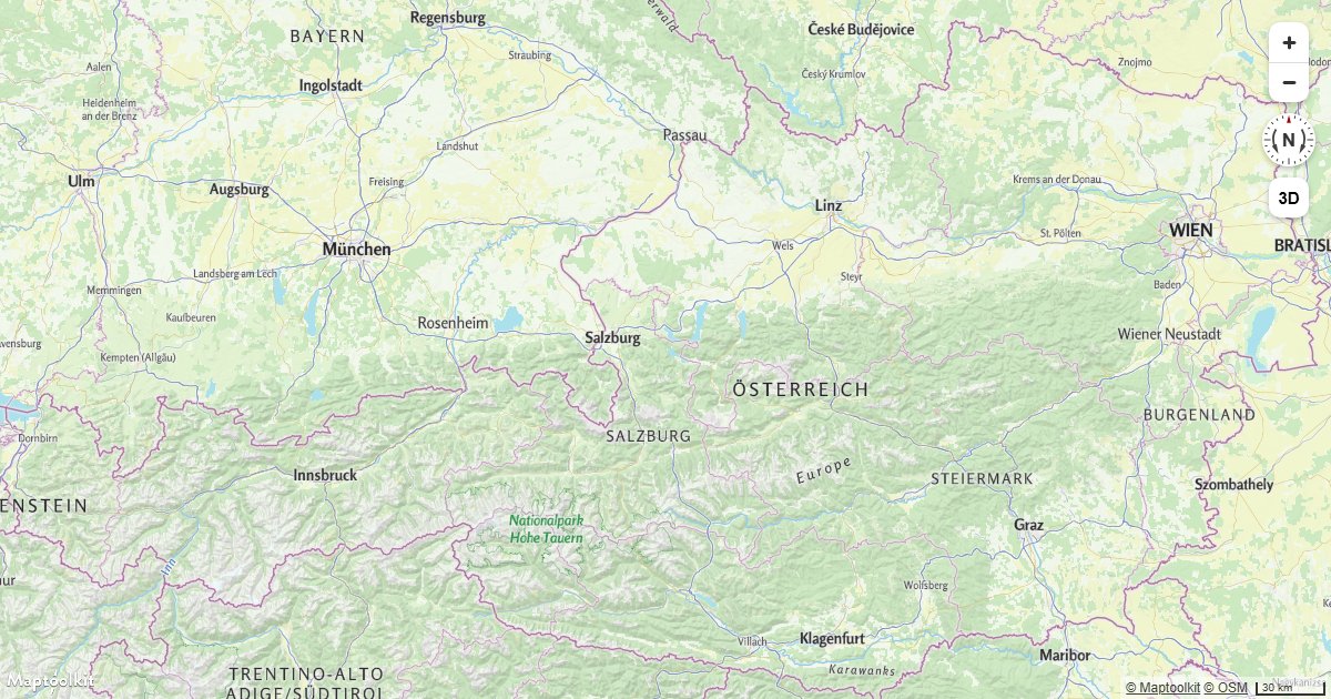 Lock a Maptoolkit map to a geographic bounding box so users cannot pan or zoom outside the defined area.